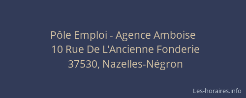 Pôle Emploi - Agence Amboise