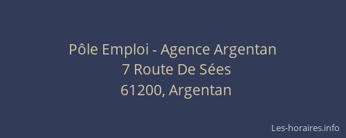 Pôle Emploi - Agence Argentan