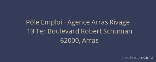Pôle Emploi - Agence Arras Rivage