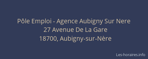 Pôle Emploi - Agence Aubigny Sur Nere