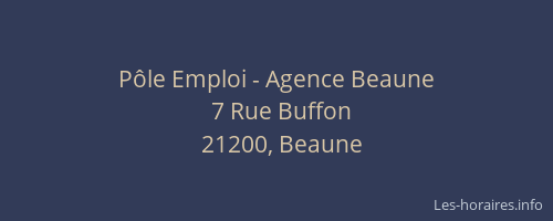 Pôle Emploi - Agence Beaune