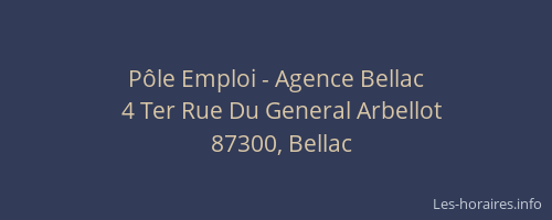 Pôle Emploi - Agence Bellac