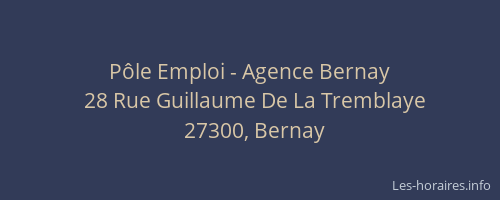 P&ocirc;le Emploi - Agence Bernay