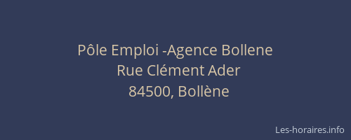 Pôle Emploi -Agence Bollene