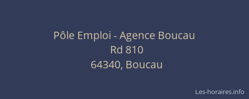 Pôle Emploi - Agence Boucau
