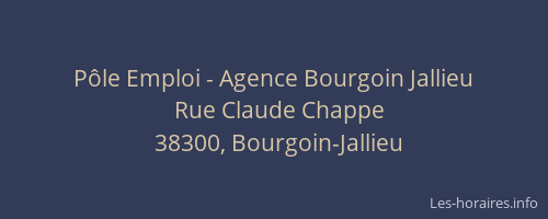P&ocirc;le Emploi - Agence Bourgoin Jallieu
