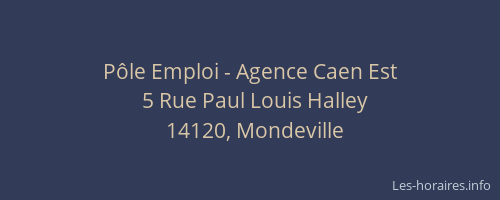 P&ocirc;le Emploi - Agence Caen Est
