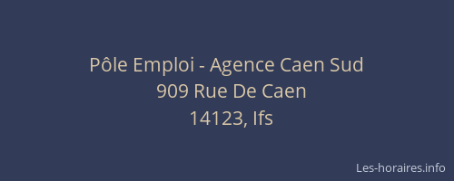 Pôle Emploi - Agence Caen Sud