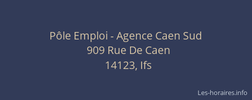 P&ocirc;le Emploi - Agence Caen Sud