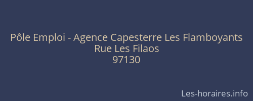 P&ocirc;le Emploi - Agence Capesterre Les Flamboyants