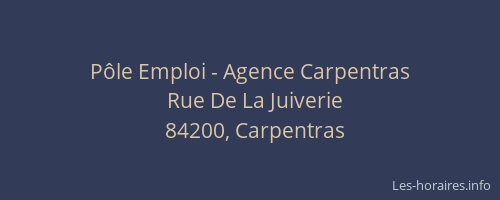 Pôle Emploi - Agence Carpentras