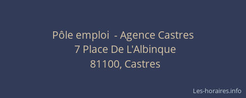 Pôle emploi  - Agence Castres