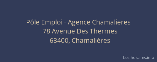 P&ocirc;le Emploi - Agence Chamalieres