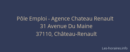 Pôle Emploi - Agence Chateau Renault