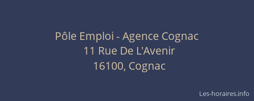 Pôle Emploi - Agence Cognac