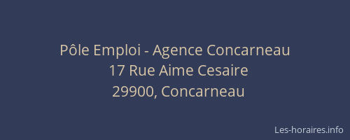 Pôle Emploi - Agence Concarneau
