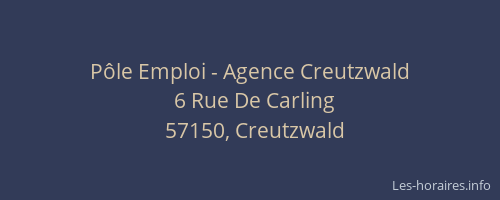 Pôle Emploi - Agence Creutzwald