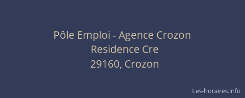 P&ocirc;le Emploi - Agence Crozon