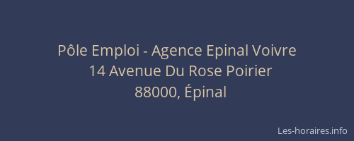 Pôle Emploi - Agence Epinal Voivre