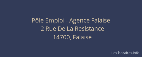 Pôle Emploi - Agence Falaise
