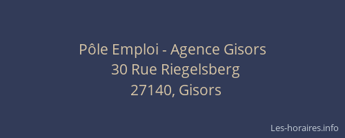 P&ocirc;le Emploi - Agence Gisors