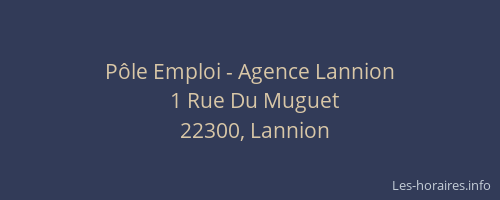 Pôle Emploi - Agence Lannion