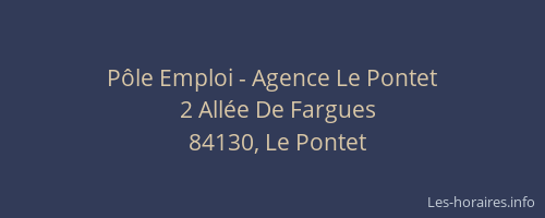 Pôle Emploi - Agence Le Pontet
