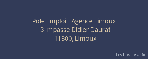 Pôle Emploi - Agence Limoux