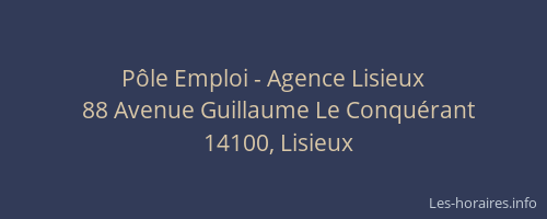 P&ocirc;le Emploi - Agence Lisieux