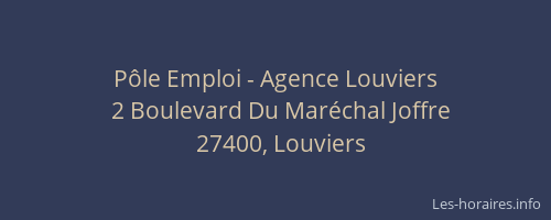 Pôle Emploi - Agence Louviers
