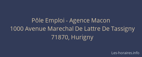 Pôle Emploi - Agence Macon