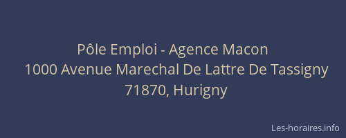 P&ocirc;le Emploi - Agence Macon