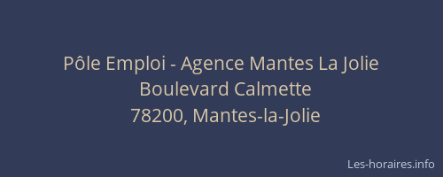 P&ocirc;le Emploi - Agence Mantes La Jolie