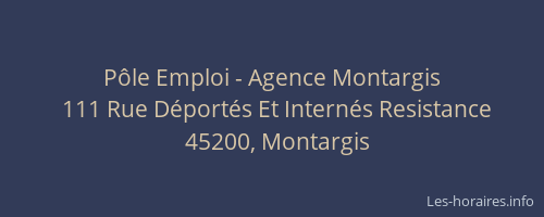 Pôle Emploi - Agence Montargis