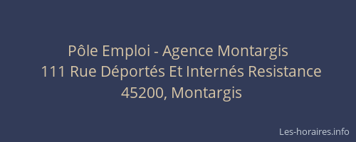 P&ocirc;le Emploi - Agence Montargis