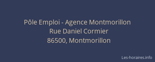 Pôle Emploi - Agence Montmorillon