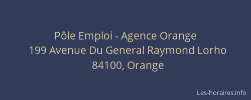 P&ocirc;le Emploi - Agence Orange