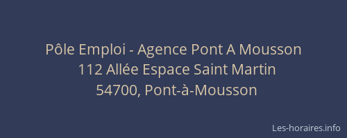 Pôle Emploi - Agence Pont A Mousson