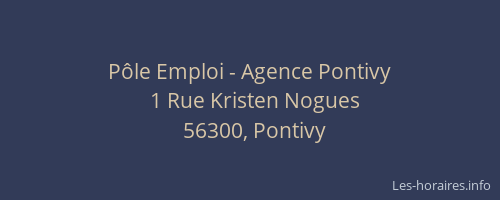 Pôle Emploi - Agence Pontivy