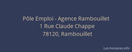 Pôle Emploi - Agence Rambouillet