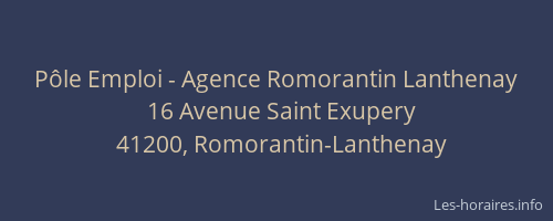 Pôle Emploi - Agence Romorantin Lanthenay
