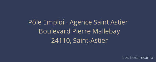 Pôle Emploi - Agence Saint Astier