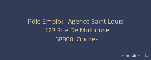P&ocirc;le Emploi - Agence Saint Louis