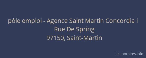 pôle emploi - Agence Saint Martin Concordia i
