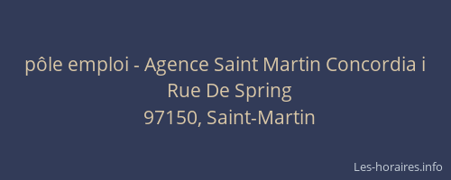 p&ocirc;le emploi - Agence Saint Martin Concordia i