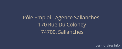 Pôle Emploi - Agence Sallanches