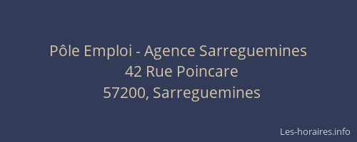 P&ocirc;le Emploi - Agence Sarreguemines