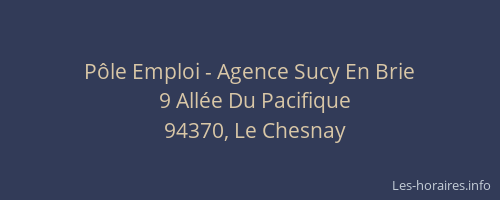 Pôle Emploi - Agence Sucy En Brie