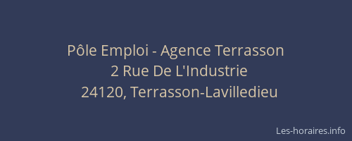 P&ocirc;le Emploi - Agence Terrasson