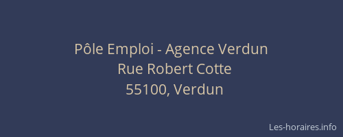 P&ocirc;le Emploi - Agence Verdun